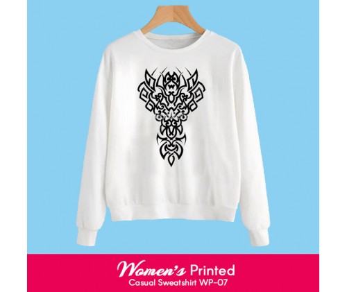Womens Printed Casual Sweatshirt WP-07